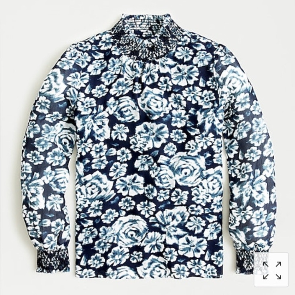 J.Crew Mock Neck Blouse